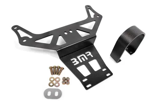 BMR 2015-2023 Dodge Challenger (Auto Trans) Hellcat/Demon Driveshaft Safety Loop - Black Hammertone - DSL111H Professional Grade