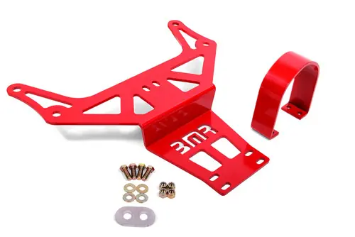 BMR 2015-2023 Dodge Challenger (Auto Trans) Hellcat/Demon Driveshaft Safety Loop - Red - DSL111R Authentic