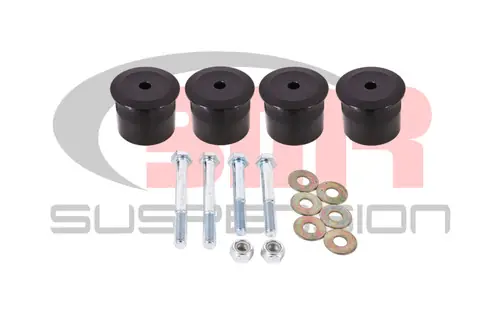 BMR 2015-2023 S550 Mustang (2024+ S650 Mustang) Differential Bushing Kit (Aluminum) - Black - BK050 Limited Time