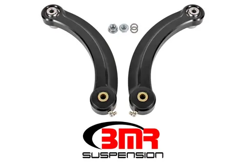 Handmade BMR 2015-2023 S550 Mustang (2024+ S650 Mustang) Fixed Billet Aluminum Camber Link (Delrin/Bearing) - Black - UTCA064