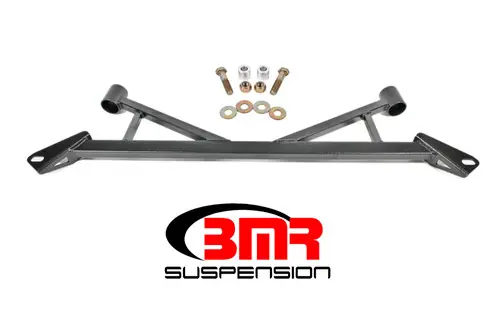BMR 2015-2023 S550 Mustang (2024+ S650 Mustang) Front 4-Point Subframe Chassis Brace - Black Hammertone - CB006H Original