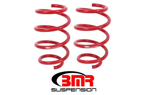 BMR 2015-2023 S550 Mustang (2024+ S650 Mustang) Front Handling Version Lowering Springs - Red - SP084R Buy Direct