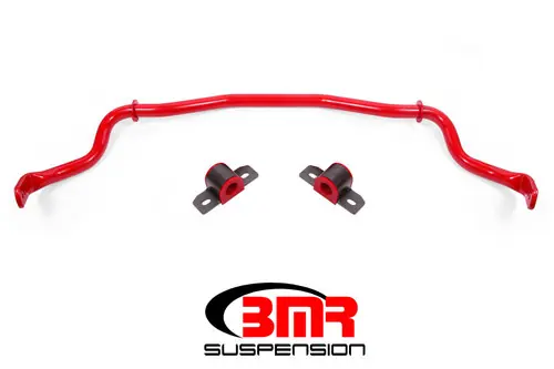 Instant Buy BMR 2015-2023 S550 Mustang (2024+ S650 Mustang) Front Hollow 35mm 3-Hole Adj. Sway Bar Kit - Red - SB044R