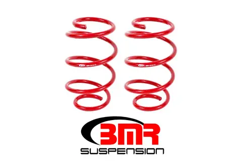 BMR 2015-2023 S550 Mustang (2024+ S650 Mustang) Front Performance Version Lowering Springs - Red - SP081R Weekend Sale