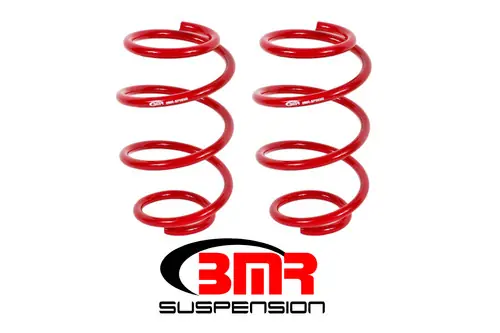 Popular BMR 2015-2023 S550 Mustang (2024+ S650 Mustang) Front Performance Version Lowering Springs - Red - SP089R