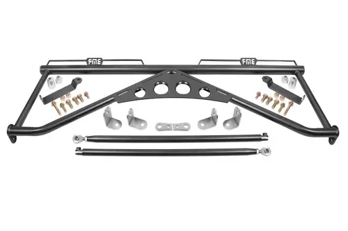 BMR 2015-2023 S550 Mustang (2024+ S650 Mustang) Harness Bar - Black Hammertone - HB760H Handmade