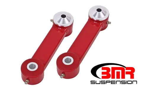 Time-Limited BMR 2015-2023 S550 Mustang (2024+ S650 Mustang) Rear Lower Control Arms Vertical Link (Polyurethane) - Red - TCA048R