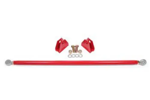 Shop Now BMR 2015-2023 S550 Mustang (2024+ S650 Mustang) Rear Strut Tower Brace - Red - STB762R