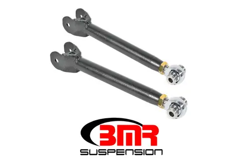 BMR 2016-2024 6th Gen Camaro Lower Trailing Arms w/ Single Adj. Rod Ends - Black Hammertone - TCA060H While Supplies Last