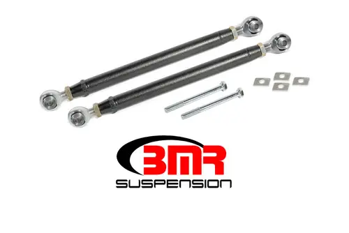 Special Offer BMR 2016-2024 6th Gen Camaro Rear Double Adj. Rod Ends Toe Rods - Black Hammertone - TR007H