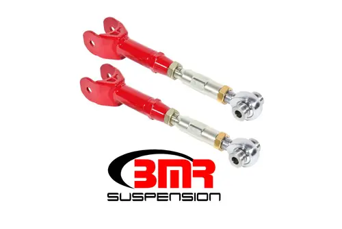 Original BMR 2016-2024 6th Gen Camaro Upper Trailing Arms w/ On-Car Adj. Rod Ends - Red - UTCA060R