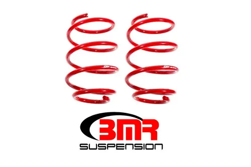 Genuine BMR 2016-2024 6th Gen Camaro V8 Front Performance Version Lowering Springs - Red - SP042R