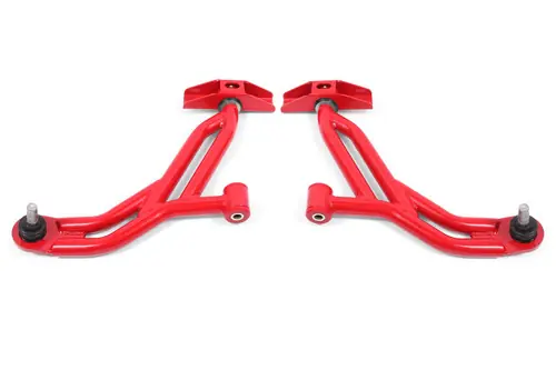 BMR Suspension 2005-2014 Ford Mustang Lower A-Arms - Red - Non-Adjustable - AA750R Fresh Stock