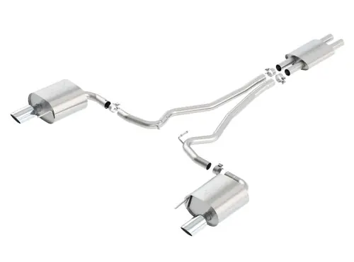 Sale Borla 2.25" ATAK Cat-Back 2015-2017 Mustang V6 3.7L COUPE Polished Chrome Tips #140588
