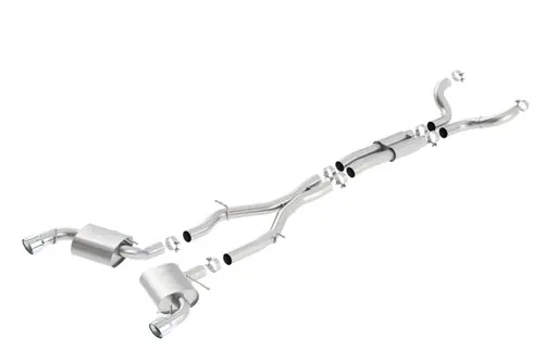 Secure Checkout Borla 2016-2024 Chevrolet Camaro SS 6.2L V8 AT/MT RWD 2 DR w/o dual mode exhaust valves Cat-Back ATAK #140690