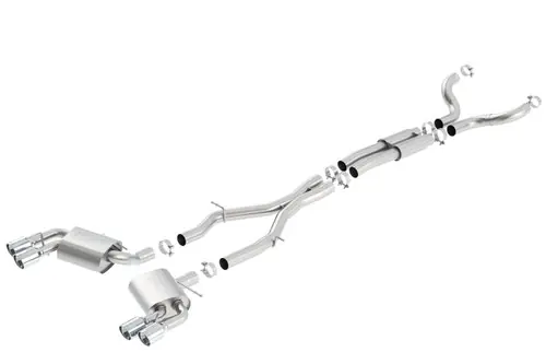 Borla 2016-2024 Chevrolet Camaro SS 6.2L V8 AT/MT RWD 2 DR w/o dual mode exhaust valves Cat-Back S-Type #140687 Sale