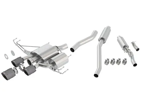 Today Only Borla 2017-2021 Honda Civic Type R 2.0L 2.75in ATAK Adjustable Catback Exhaust - Carbon Fiber Black Tip #140738CFBA