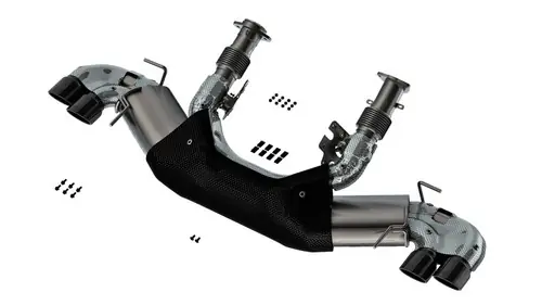 Borla 2020-2024 Chevy Corvette 6.2L V8 AT w/o NPP 3in ATAK Catback Exhaust - Black Chrome Tips Bulk Order