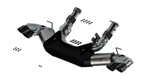 Borla 2020-2024 Chevy Corvette 6.2L V8 AT w/o NPP 3in S-Type Catback Exhaust - Black Chrome Tips Super Sale