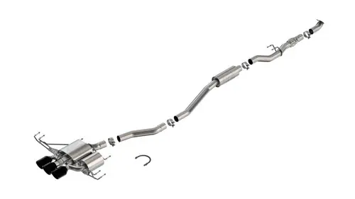 Price Drop Borla 2023-2024 Honda Civic Type R MT ATAK Catback Exhaust w/ 4in Ceramic Black Tips