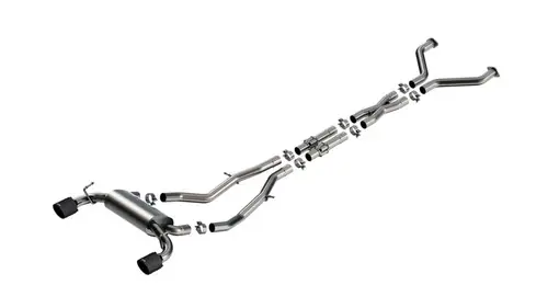 Instant Buy Borla 2023-2024 Nissan Z 2.5in S-Type Cat Back Exhaust 4.5in Tip - Carbon Fiber Black Anodized