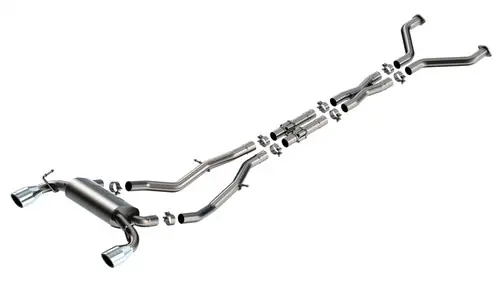 Reduced Price Borla 2023-2024 Nissan Z 2.5in S-Type Cat Back Exhaust 4.5in Tip - Stainless Steel Tips