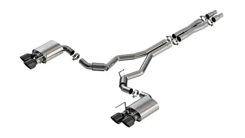 Buy Online Borla 2024-2025 Ford Mustang Dark Horse 5.0L V8 w/Active Exhaust S-Type Cat-Back Exhaust System - BC Tips