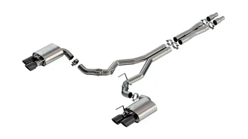 Borla 2024-2025 Ford Mustang GT 5.0L V8 w/ Active Exhaust ATAK Cat-Back Exhaust System - Black Chrome Hot Picks