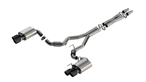 Limited Offer Borla 2024-2025 Ford Mustang GT 5.0L V8 w/ Active Exhaust S-Type Cat-Back Exhaust System - Carbon Fiber