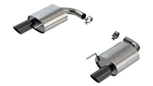 High Quality Borla 2024-2025 Ford Mustang GT 5.0L V8 w/o Active Exhaust ATAK Axle-Back Exhaust System - Black Chrome