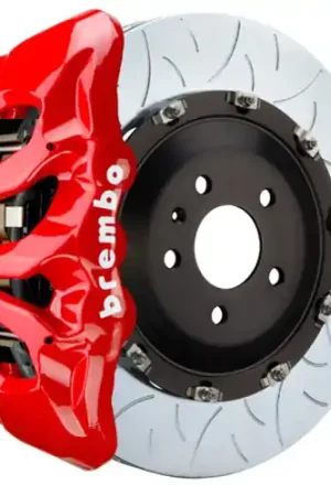 Brembo 08-13 BMW M3 (E90/E92/E93) Front GT BBK 6 Piston Cast 380x34 2pc Rotor Slotted Type-3 - Red Buy Direct