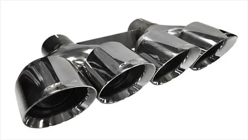 Brand New Corsa 14062 Polished Quad 4.5" Dual Rear Tip Kit for 2014-2019 Chevy Corvette C7 Convertible 6.2L V8 Manual