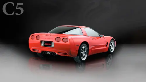 Corsa 14132BLK Xtreme Black Twin 3.5" Dual Rear Axle-Back for 1997-2004 Chevy Corvette C5 5.7L V8 Limited Offer