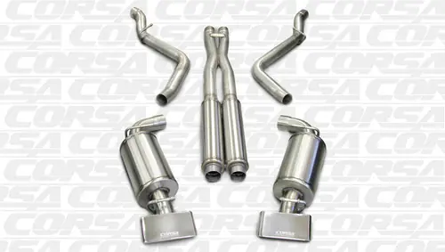 Corsa 14438 Xtreme Polished GTX Dual Rear Cat-Back for 2008-2010 Dodge Challenger SRT-8 6.1L V8 High Quality