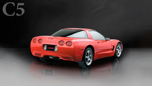 Free Returns Corsa 14961BLK Xtreme Black Twin 4.0" Dual Rear Axle-Back for 1997-2004 Chevy Corvette C5 Z06 5.7L V8