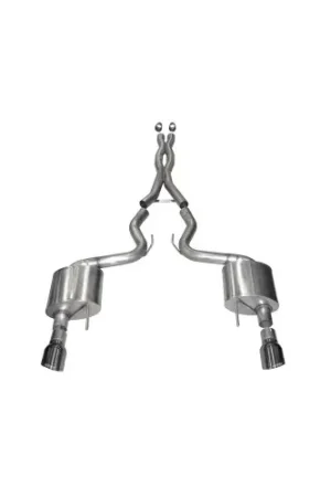 Corsa 15-17 Ford Mustang GT Coupe 5.0L 3in Xtreme Cat-Back Exhaust Dual Rear Exit w/ Gun Metal Tips 14328GNM Free Returns