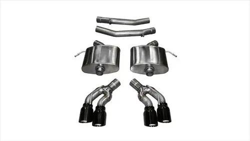Corsa 2016-2018 Cadillac CTS V 6.2L V8 2.75in Black Sport Axle-Back Exhaust 14357BLK Best Price