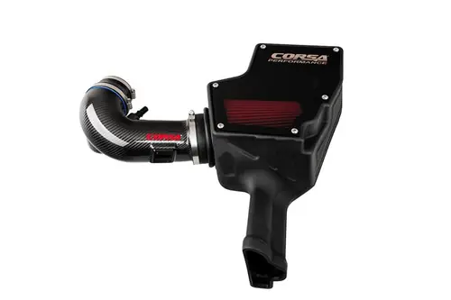 Shop Now Corsa 2018-2023 Ford Mustang GT 5.0L V8 Carbon Fiber Air Intake w/ DryTech 3D No Oil