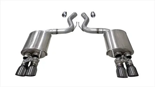 Corsa 2018-2023 Ford Mustang GT Fastback 5.0L 3in Sport Axle-Back Exhaust w/ 4in Gunmetal Tips 21002GNM Brand New