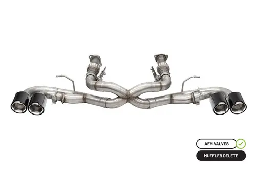 Corsa 2020-2024 Chevrolet Corvette C8 (w/o Factory NPP | w/ AFM Valves) 3in Xtreme Cat-Back Exhaust - 4.5in Carbon Fiber Polished Tips - 21102CF Save Now