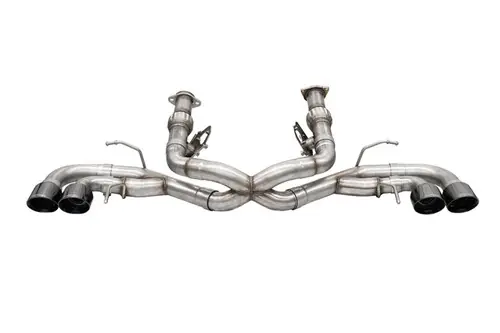 Corsa 2020-2024 Corvette C8 3in Xtreme Cat-Back Exhaust 4.5in Black Quad Tips - Deletes stock AFM Valve Hassle-Free Returns