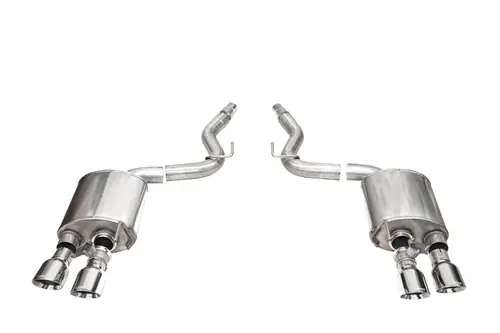 Corsa 2024-2025 Ford Mustang Dark Horse 5.0L 3in Dual Rear Exit Axle-Back w/Twin 4.5in Polish Slash Tips Clearance