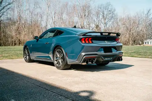 Instant Buy Corsa 2024-2025 Mustang Dark Horse Sport Active Axle-Back Exhaust | Quad Straight-Cut Black PVD Tips | 21268BLK