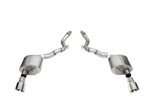 Don’t Miss Out Corsa Sport 3.0in Axle-Back Exhaust 4.5in Slash Polished Tips | 2024+ Mustang GT Convertible (w/o Active Valves) - 21272