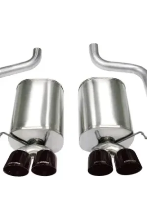 CORSA SPORT Axle-Back Black Tips for 2005-2008 Chevrolet Corvette (C6) 6.0L/6.2L #21009BLK Final Sale