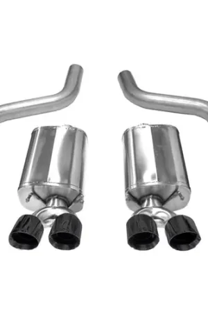 Special Offer CORSA SPORT Axle-Back Black Tips for 2009-2013 Chevrolet Corvette (C6) 6.2L #21011BLK