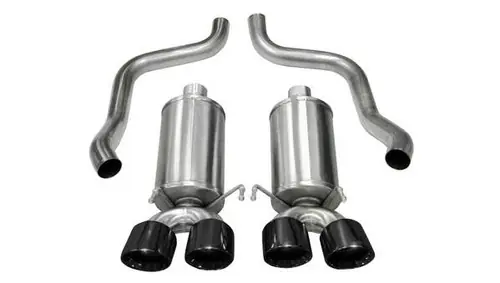 CORSA Xtreme 2.5" Axle-Back Exhaust with Dual Black 4.5" Tips for 2009-2013 Chevrolet Corvette (C6) 6.2L #21012BLK Don’t Miss Out