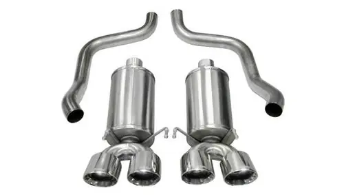 Genuine CORSA Xtreme 2.5" Axle-Back Exhaust with Dual Polished 4.5" Tips for 2009-2013 Chevrolet Corvette (C6) 6.2L #21012