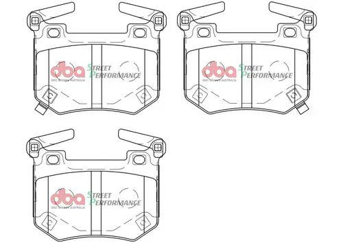 Authentic DBA 2018-2023 Kia Stinger V6 Twin Turbo SP Performance Rear Brake Pads