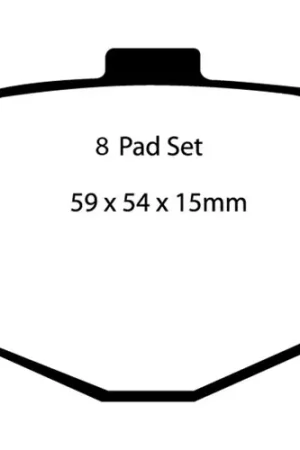 EBC 06-08 Chevrolet Corvette (C6) 7.0 (Z06) Bluestuff Rear Brake Pads Markdown